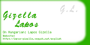 gizella lapos business card